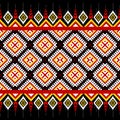 Ethnic tribal tribal ikat pattern American African fabric geometric aztec mandalas motif native boho bohemian carpet Royalty Free Stock Photo