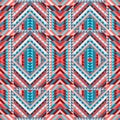Ethnic tribal seamless pattern aztec style Royalty Free Stock Photo