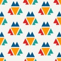 Ethnic, tribal seamless surface pattern. Native americans style background. Repeated geometric figures motif. Contemporary Royalty Free Stock Photo
