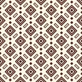 Ethnic, tribal seamless surface pattern. Repeated diamonds and rhombuses motif. Folk background. Folkloric wallpaper