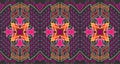 Ethnic tribal style fabric pink and purple oriental seamless pattern traditional. EP.3 Royalty Free Stock Photo