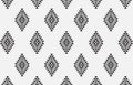 ethnic tribal traditional aztec black and white diamond pattern