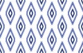 ethnic tribal traditional aztec blue and white diamond pattern