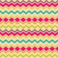 Ethnic tribal zig zag seamless pattern