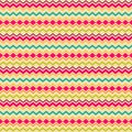 Ethnic tribal zig zag seamless pattern