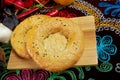 Ethnic uzbek bread