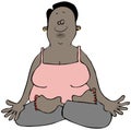 Ethnic woman in a Yoga pose