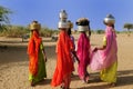 Ethnic women on the desert Royalty Free Stock Photo