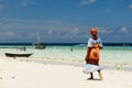 Ethnic women on sandy beach, Africa