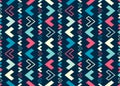 Ethnical Geometric Seamless Pattern. Vector Colorful Background
