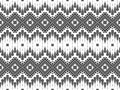 Ethnical handwoven textile in black and white. Abstract ethnics geometric pattern design for background or wallpaper