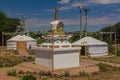 Ethnical village museum of Kalmyk culture Bumbin Orn in Elista, Russi