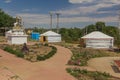 Ethnical village museum of Kalmyk culture Bumbin Orn in Elista, Russ