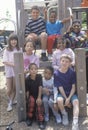 Ethnically diverse group of children