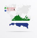 The ethnicities in Tatarstan, ethnic group Livonians ethnic groups. Map Tatarstan combined with Livonians ethnic groups flag