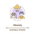 Ethnicity concept icon Royalty Free Stock Photo