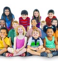 Ethnicity Diversity Gorup of Kids Friendship Cheerful Concept Royalty Free Stock Photo