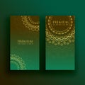 Ethnics mandala banner card vector Royalty Free Stock Photo