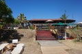 Ethnik beach bar in Sitonia, Greece Royalty Free Stock Photo