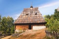 Ethno village in Sirogojno,open-air museum, old Serbian traditional house,  Zlatibor, Serbia Royalty Free Stock Photo