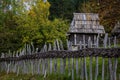 Ethno village Sirogojno in Zlatibor surroundings, Serbia. Authentic Serbian cottage Royalty Free Stock Photo