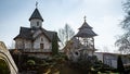 Ethno Village Stanisici in Bosnia and Herzegovina at sunny day.