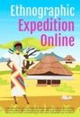 Ethnographic expedition online brochure template