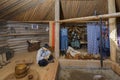 Ethnographic museum Taltsy. An ancient settlement. Buryat yurt