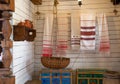 Ethnographic park `Ethnomir`. Exhibit-traditional Russian interior