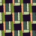 Ethnos seamless pattern. Native ornament carpet background