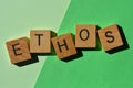 Ethos, word as banner headline Royalty Free Stock Photo