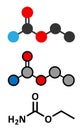 Ethyl carbamate carcinogenic molecule. Present in fermented food and beverages and especially in distilled beverages