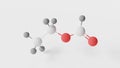 ethyl formate molecule 3d, molecular structure, ball and stick model, structural chemical formula monoterpenoid ester