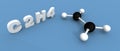 Ethylene molecule Royalty Free Stock Photo