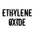 Ethylene oxide rubber stamp Royalty Free Stock Photo