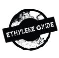 Ethylene oxide rubber stamp Royalty Free Stock Photo