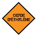 Ethylene oxide stamp in french