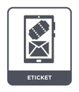 eticket icon in trendy design style. eticket icon isolated on white background. eticket vector icon simple and modern flat symbol Royalty Free Stock Photo