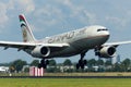 Etihad Airways Airbus A330 Plane Royalty Free Stock Photo