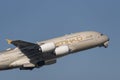 Etihad Airways Airbus A380 superjumbo jet airliner plane