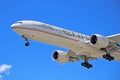Etihad Airways Boeing 777-300ER About To Land