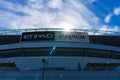Etihad stadium in the Docklands, Melbourne. Royalty Free Stock Photo