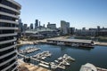 Etihad stadium in Docklands Melbourne. Royalty Free Stock Photo