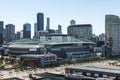 Etihad stadium in Docklands Melbourne. Royalty Free Stock Photo