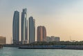 Etihad Towers at Sunset