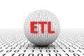 ETL conceptual sphere Royalty Free Stock Photo