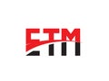 ETM Letter Initial Logo Design Vector Illustration Royalty Free Stock Photo