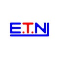 ETN letter logo creative design with vector graphic, ETN Royalty Free Stock Photo