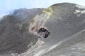 Etna - Buco nel cratere Bocca Nuova Royalty Free Stock Photo