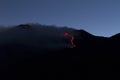 Etna eruption night